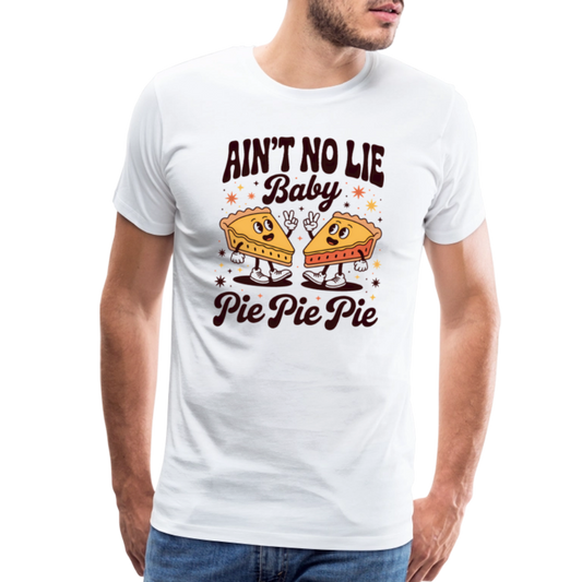 Thanksgiving Pie Men's Premium Tee - white