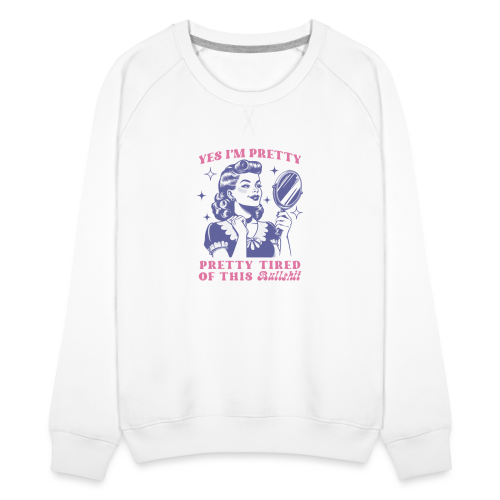 Pretty Tired Sweatshirt - white