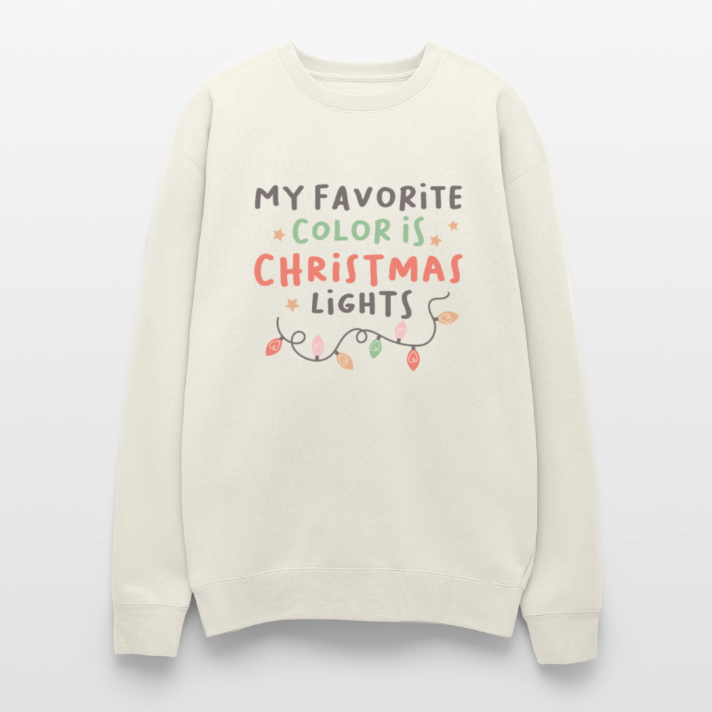 Christmas Lights Oversized Sweatshirt - ivory