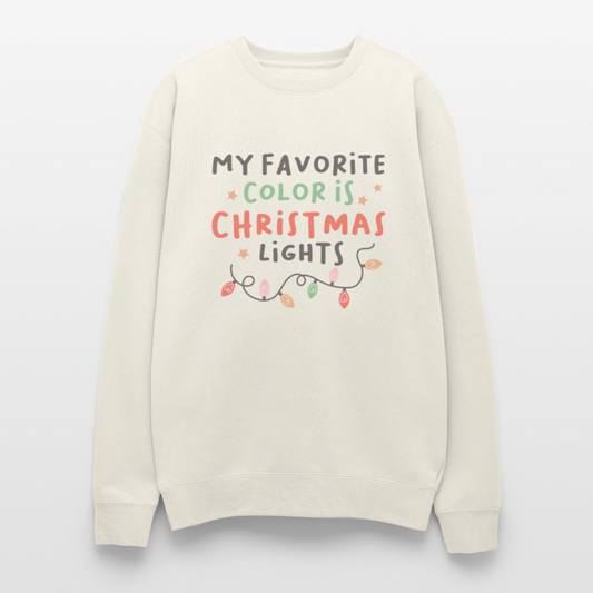 Christmas Lights Oversized Sweatshirt - ivory