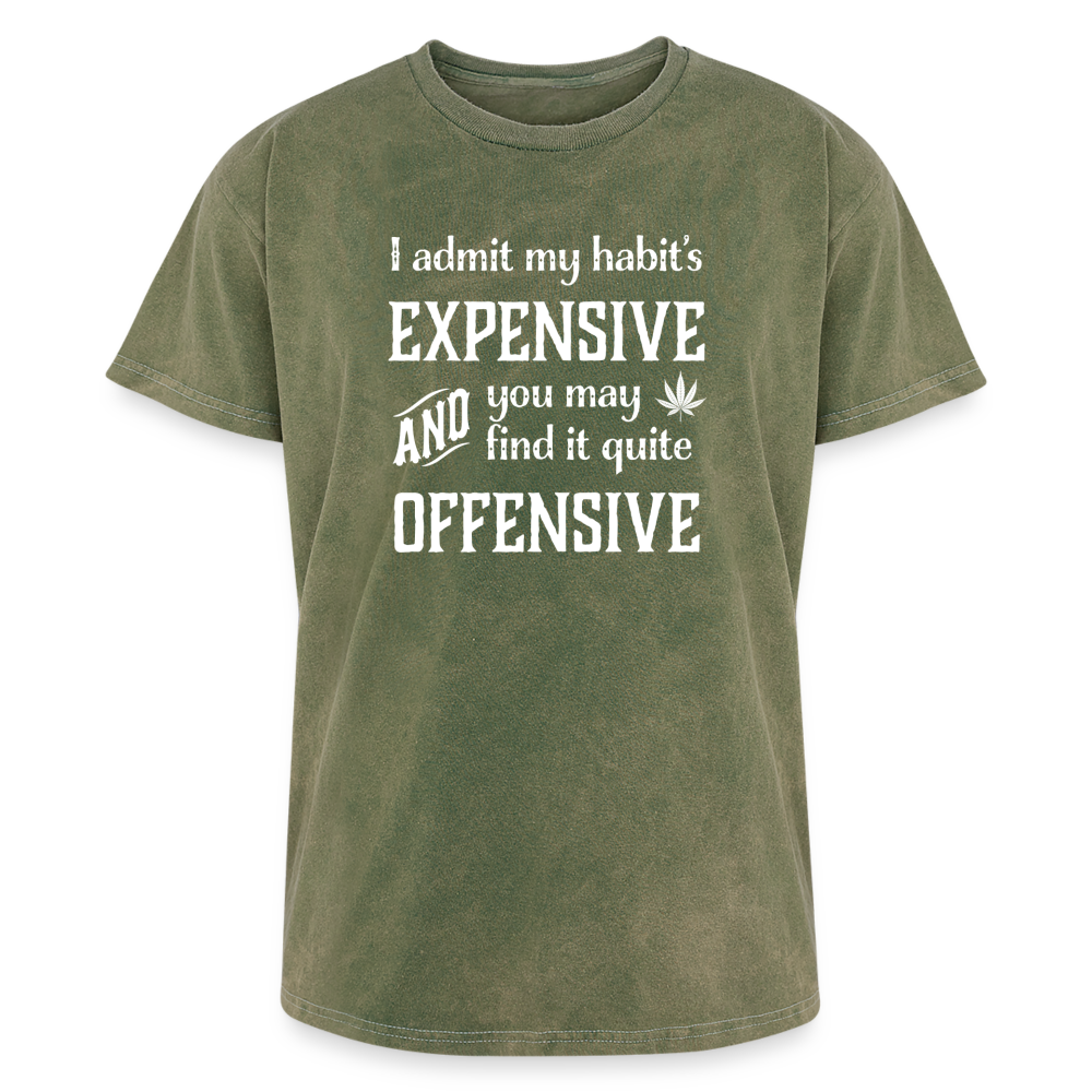 Expensive Habit Mineral Wash T-shirt - mineral green