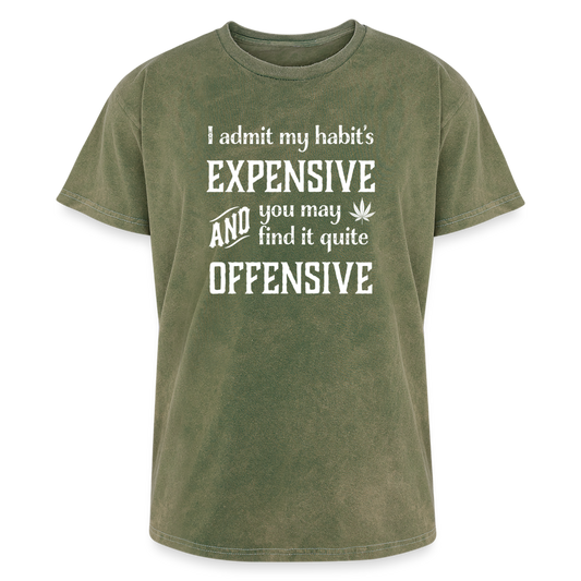 Expensive Habit Mineral Wash T-shirt - mineral green