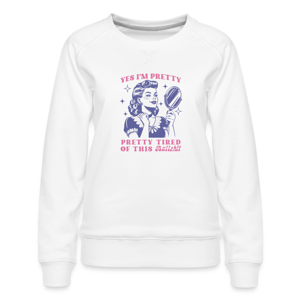 Pretty Tired Sweatshirt - white