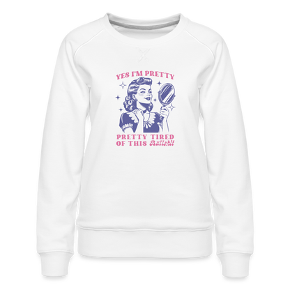 Pretty Tired Sweatshirt - white