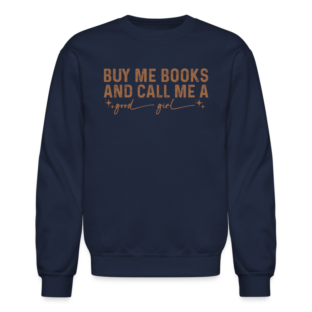 Good Girl Booktok Sweatshirt - navy