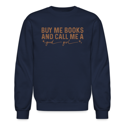 Good Girl Booktok Sweatshirt - navy