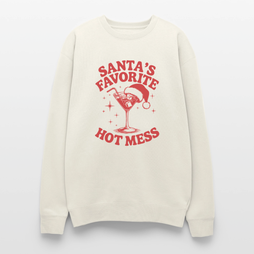 Santa's Favorite Oversized Sweatshirt - ivory
