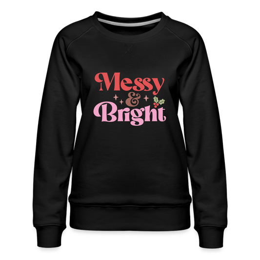 Messy & Bright Holiday Sweatshirt - black