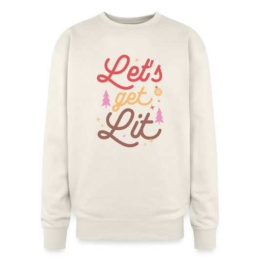 Let's Get Lit Oversized Sweatshirt - ivory