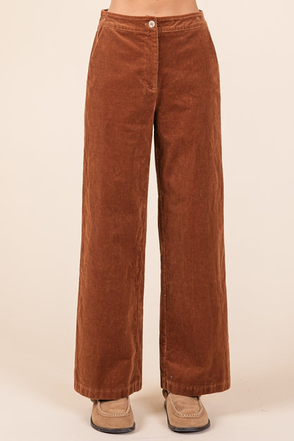 Maelis Corduroy Wide-Leg Pants