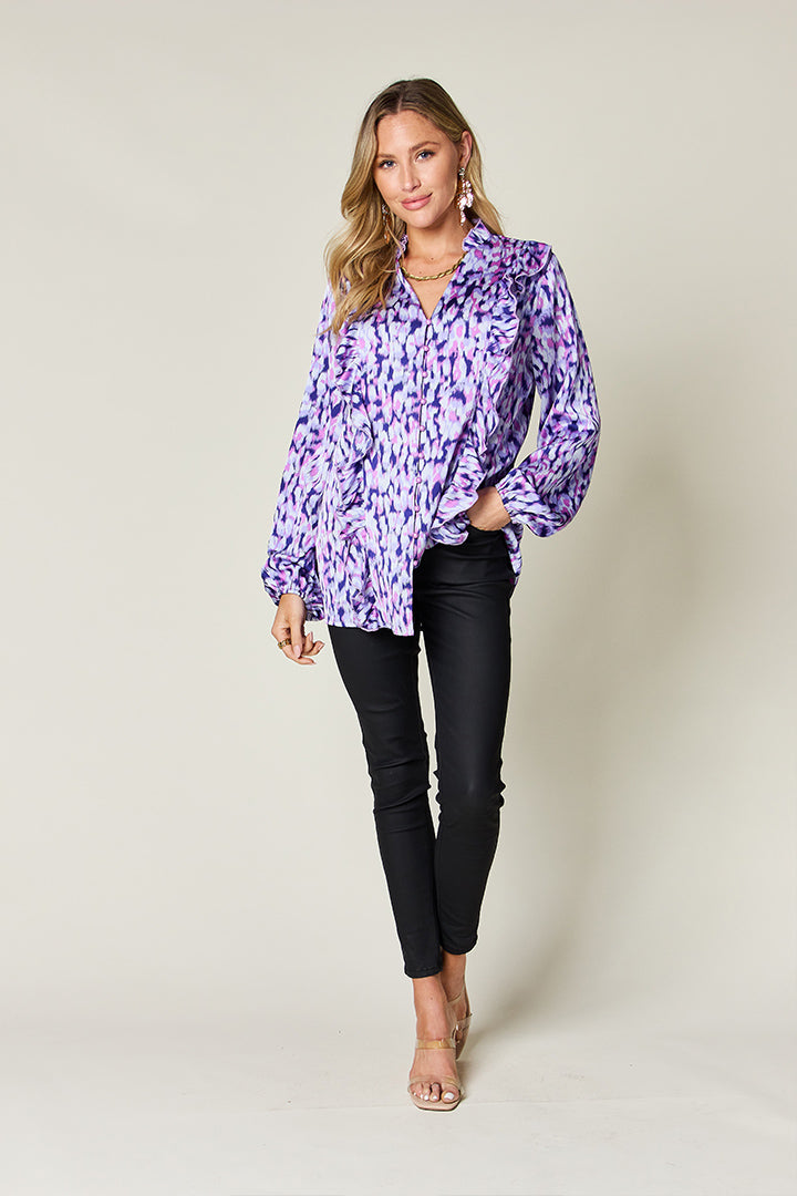 Liana Ruffle Trim Shirt