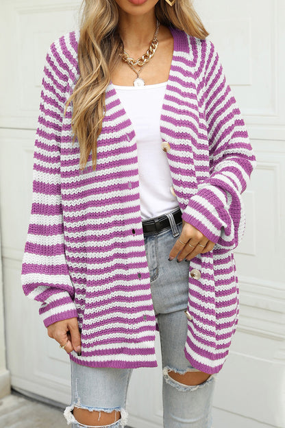 Celine Striped Cardigan