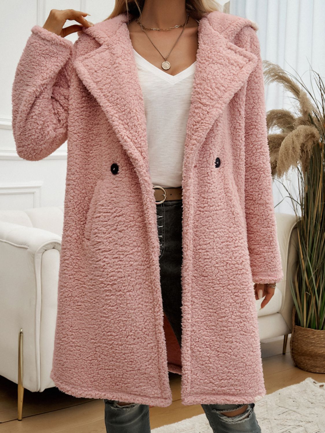 Odessa Hooded Teddy Coat