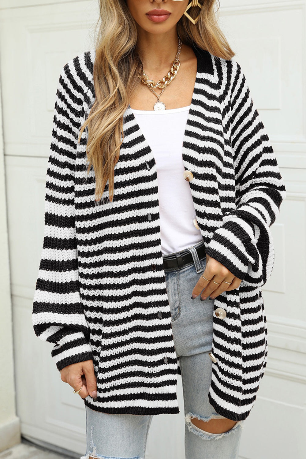 Celine Striped Cardigan