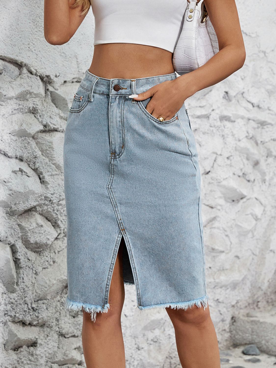 River Denim Skirt