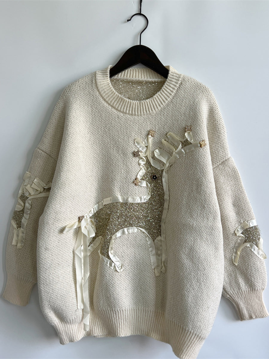 Starlit Reindeer Sweater