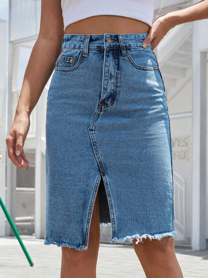 River Denim Skirt