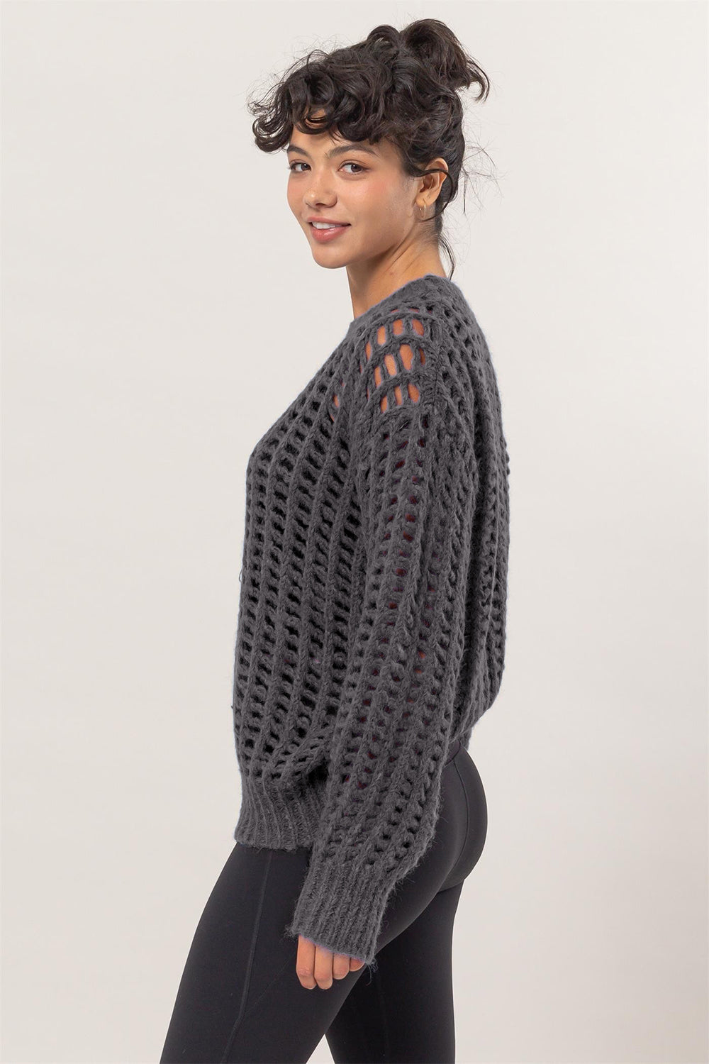 Ivy Openwork Knit Sweater