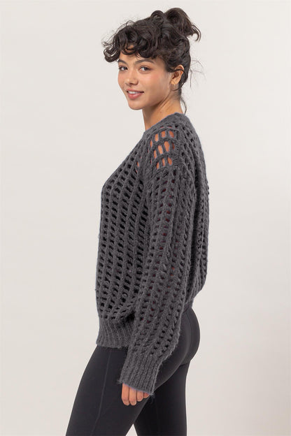 Ivy Openwork Knit Sweater