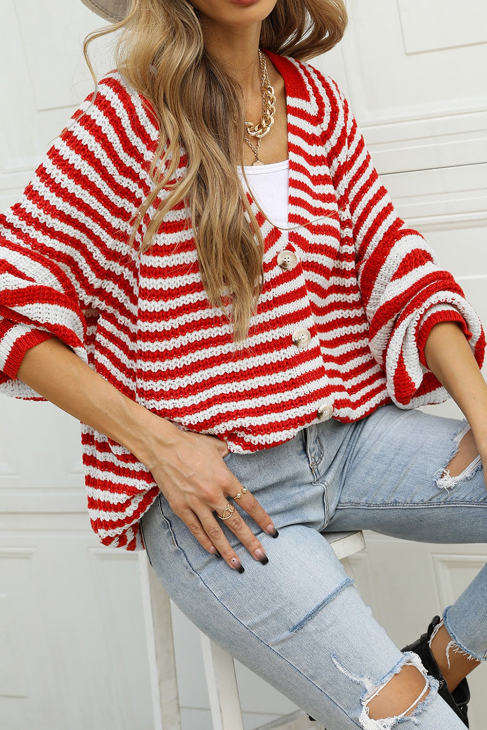 Celine Striped Cardigan