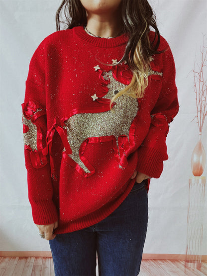 Starlit Reindeer Sweater