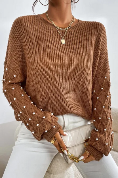 Oriana Pearl-Embellished Sweater