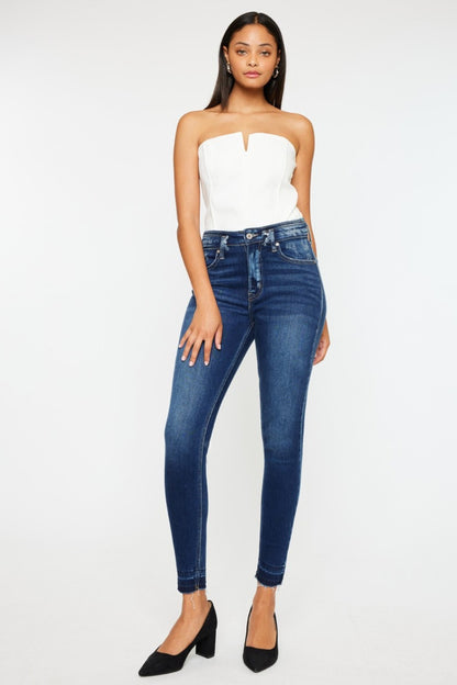 Kara High-Rise Ankle Skinny Jeans