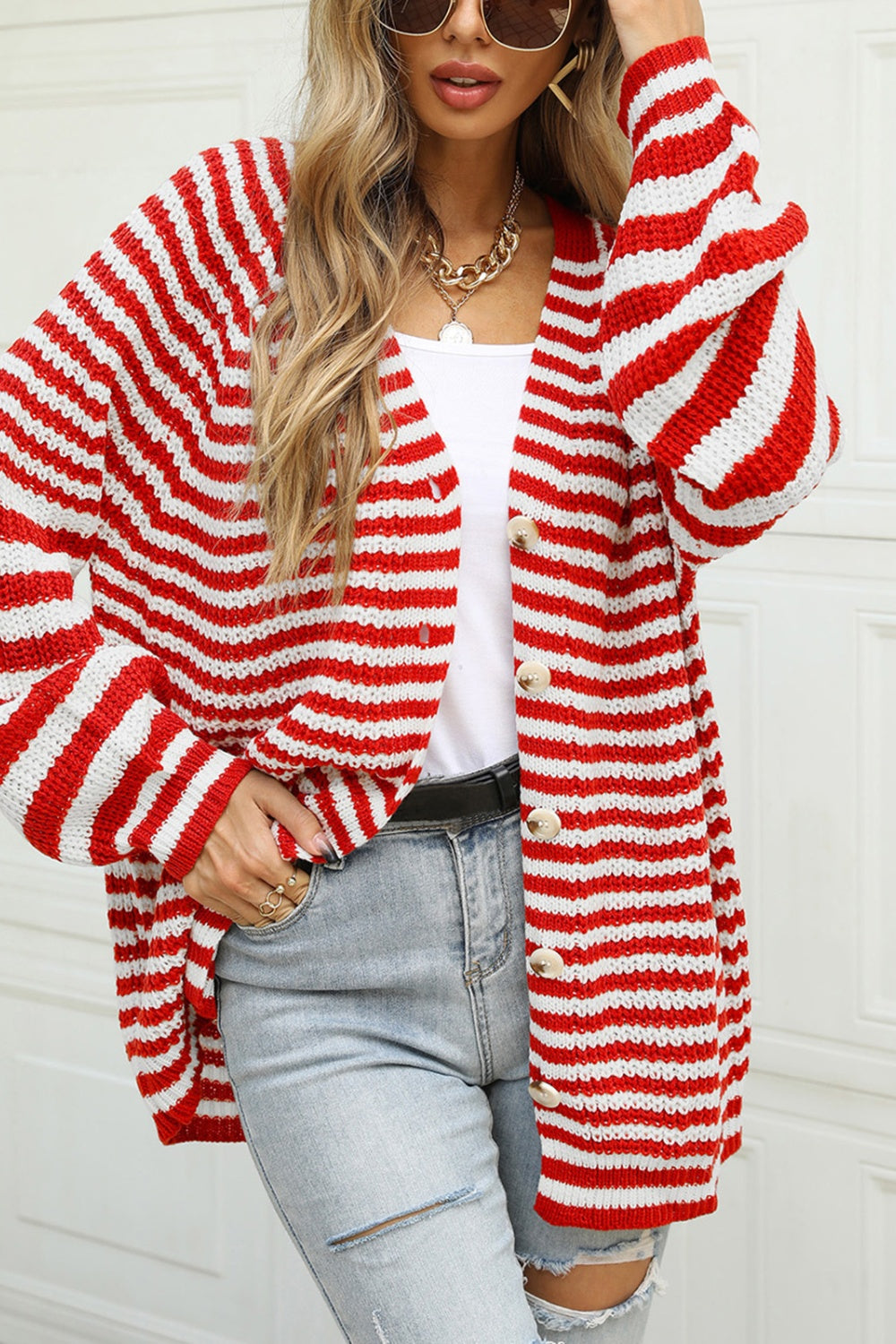 Celine Striped Cardigan