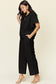 Chic Texture Half-Zip Top and Pants Lounge Set