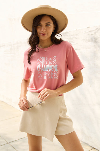 Amara Champagne Vibes Graphic Tee