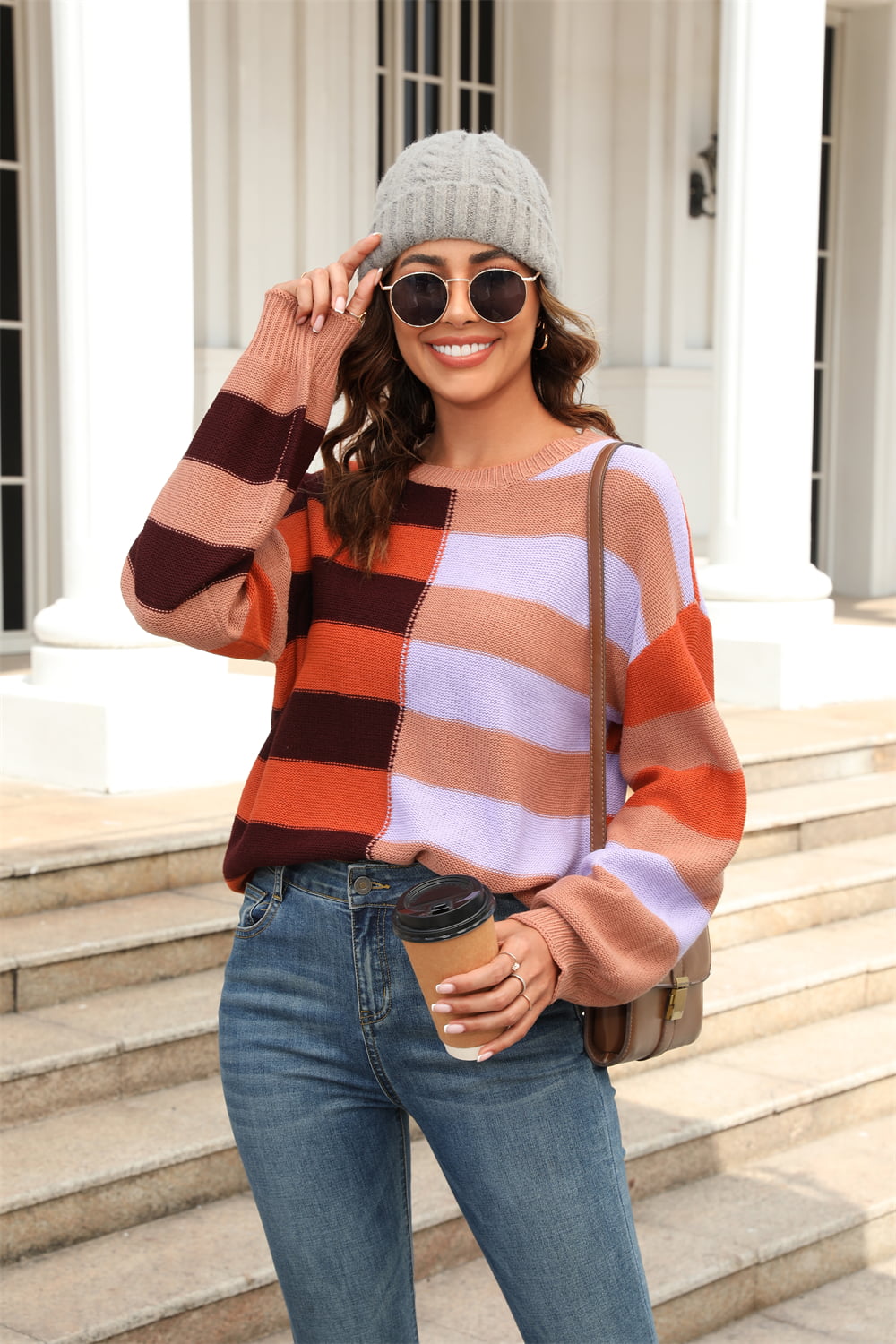 Harper Color Block Sweater