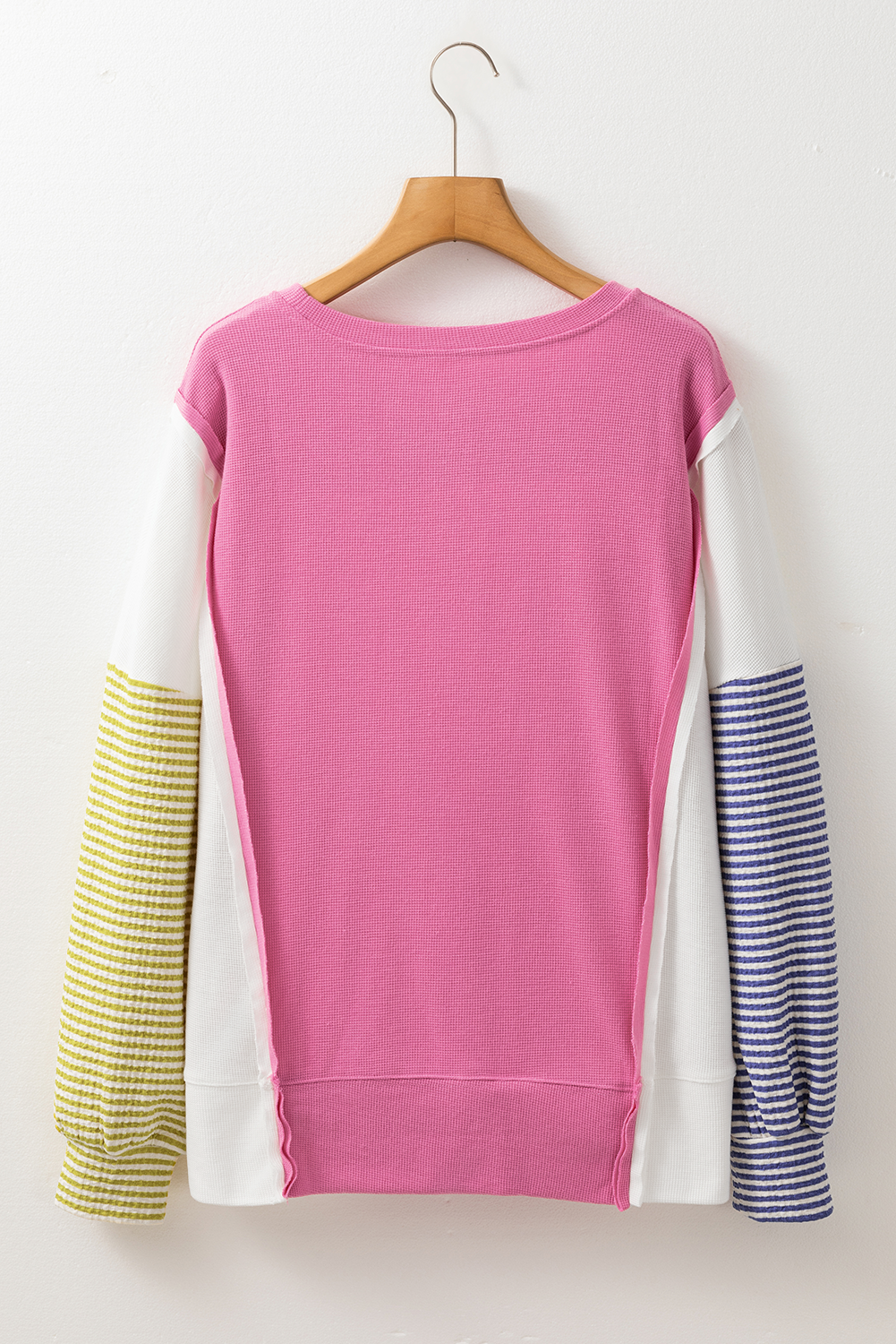 Eulalia Exposed Seam Color Block Sweatshirt