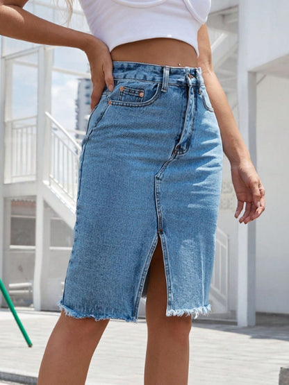 River Denim Skirt