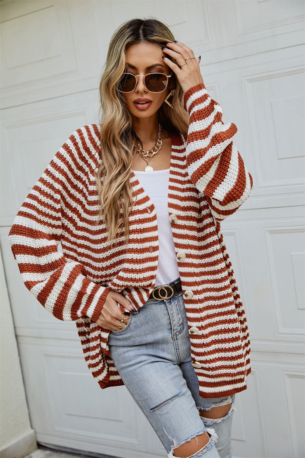 Celine Striped Cardigan