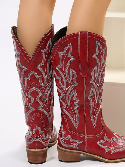 Rioja Embroidered Western Boots