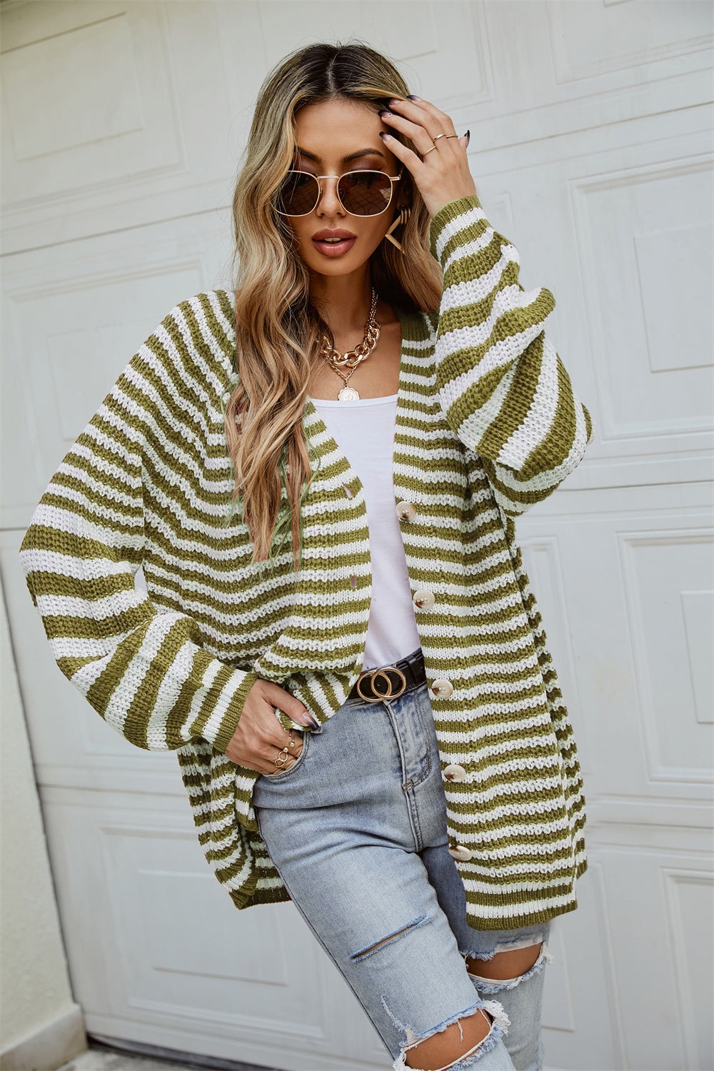 Celine Striped Cardigan