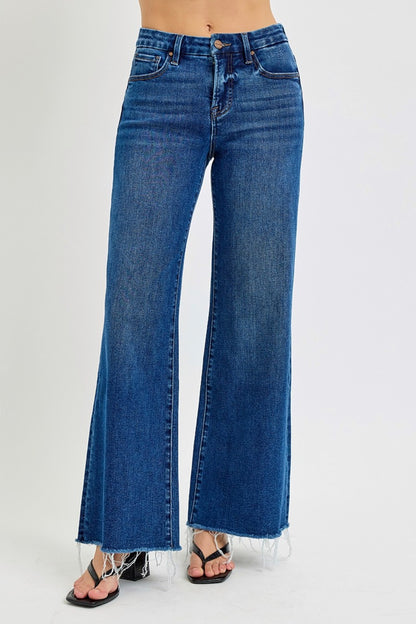 Odessa High Rise Wide Leg Jeans by RISEN