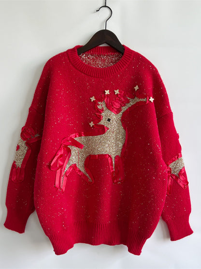 Starlit Reindeer Sweater