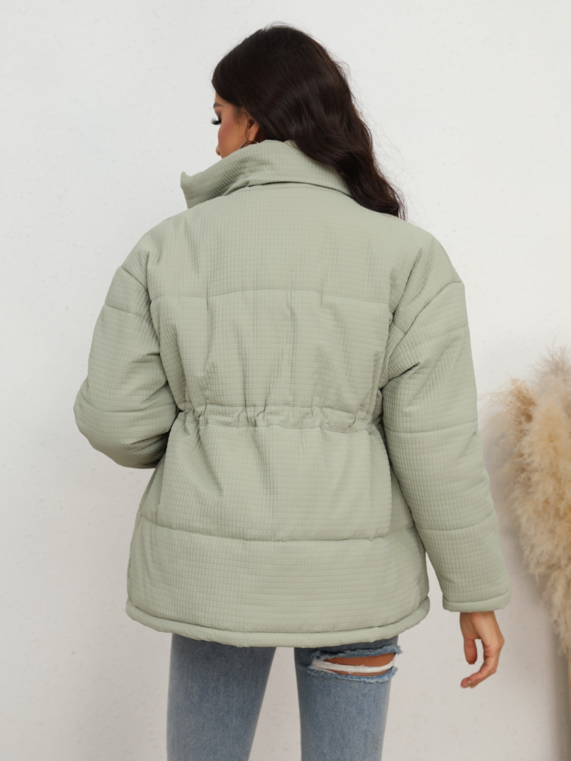 Aster Drawstring Waist Puffer Jacket