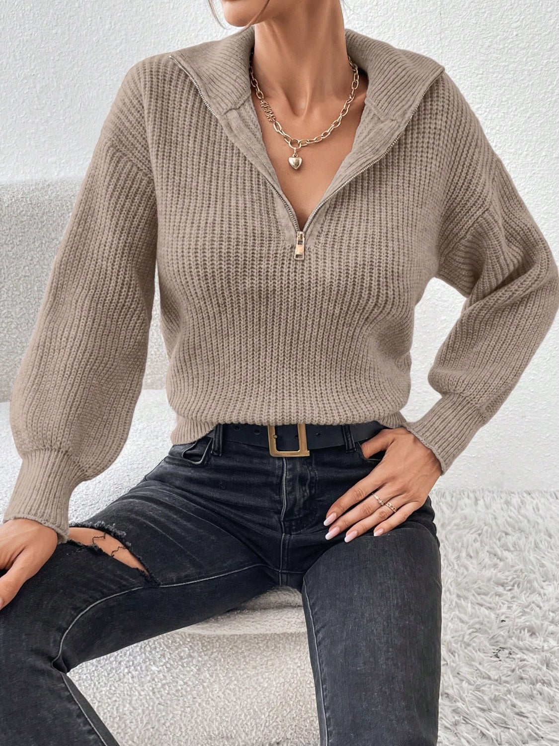 Alara Half Zip Sweater