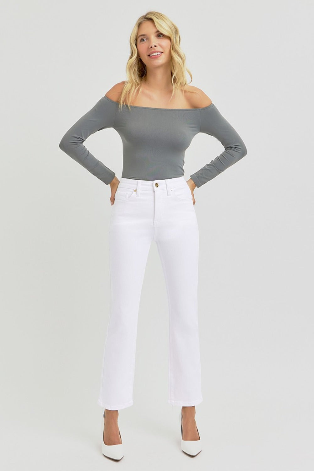 Eden Tummy Control High-Rise Crop Jeans by RISEN