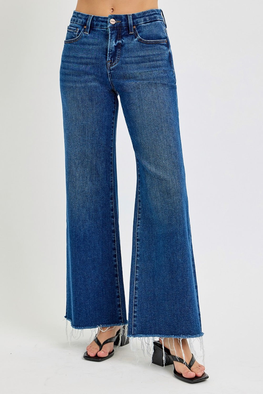 Odessa High Rise Wide Leg Jeans by RISEN