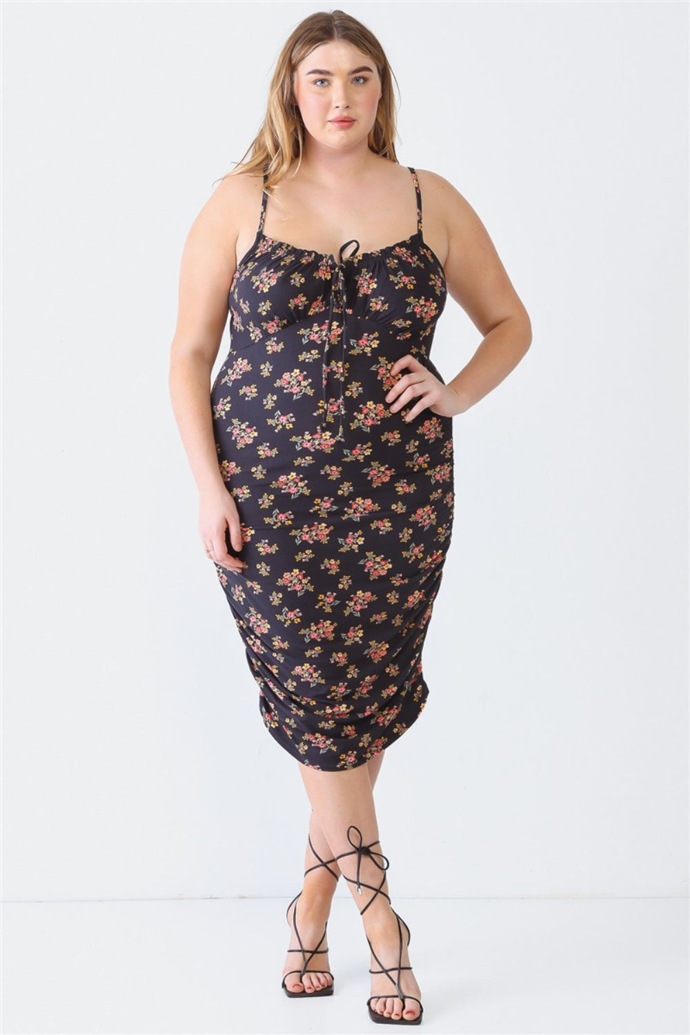 Dahlia Ruched Floral Dress