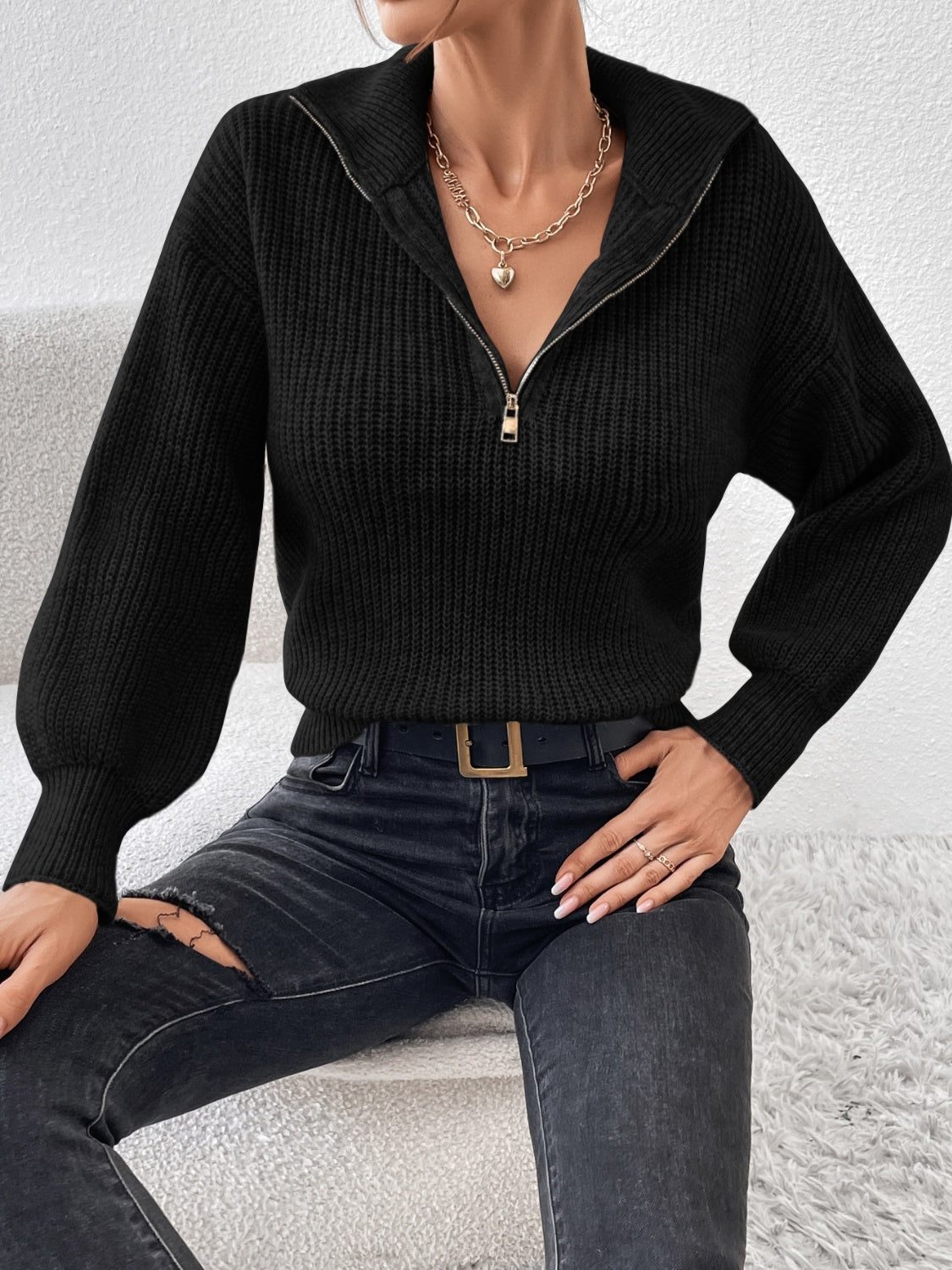 Alara Half Zip Sweater