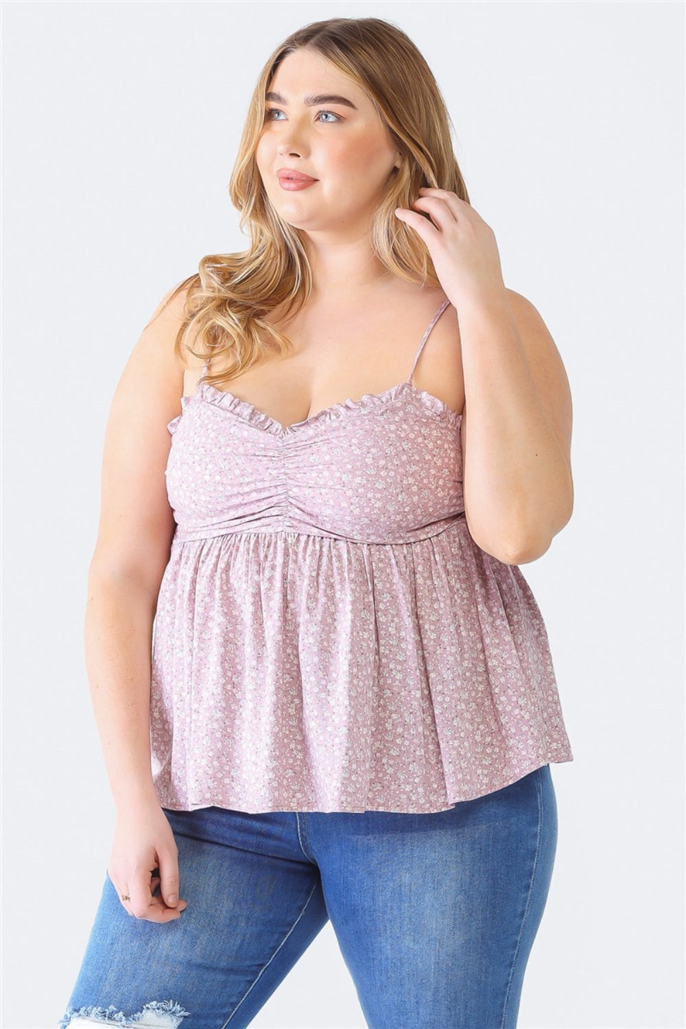 Zenobia Smocked Floral Cami