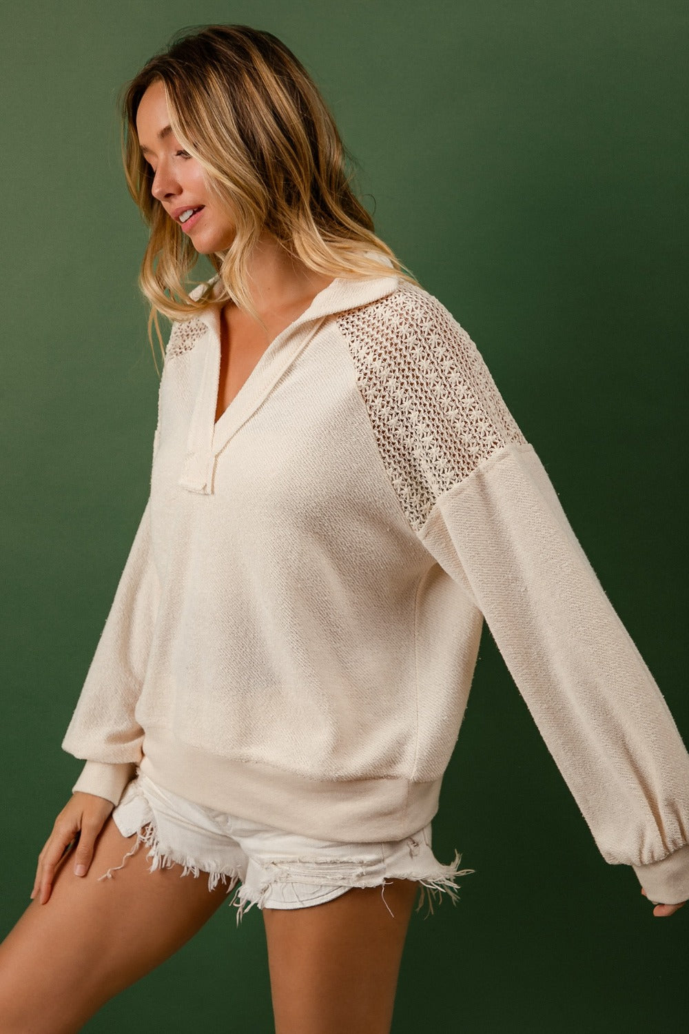 Eden Lace Shoulder Top