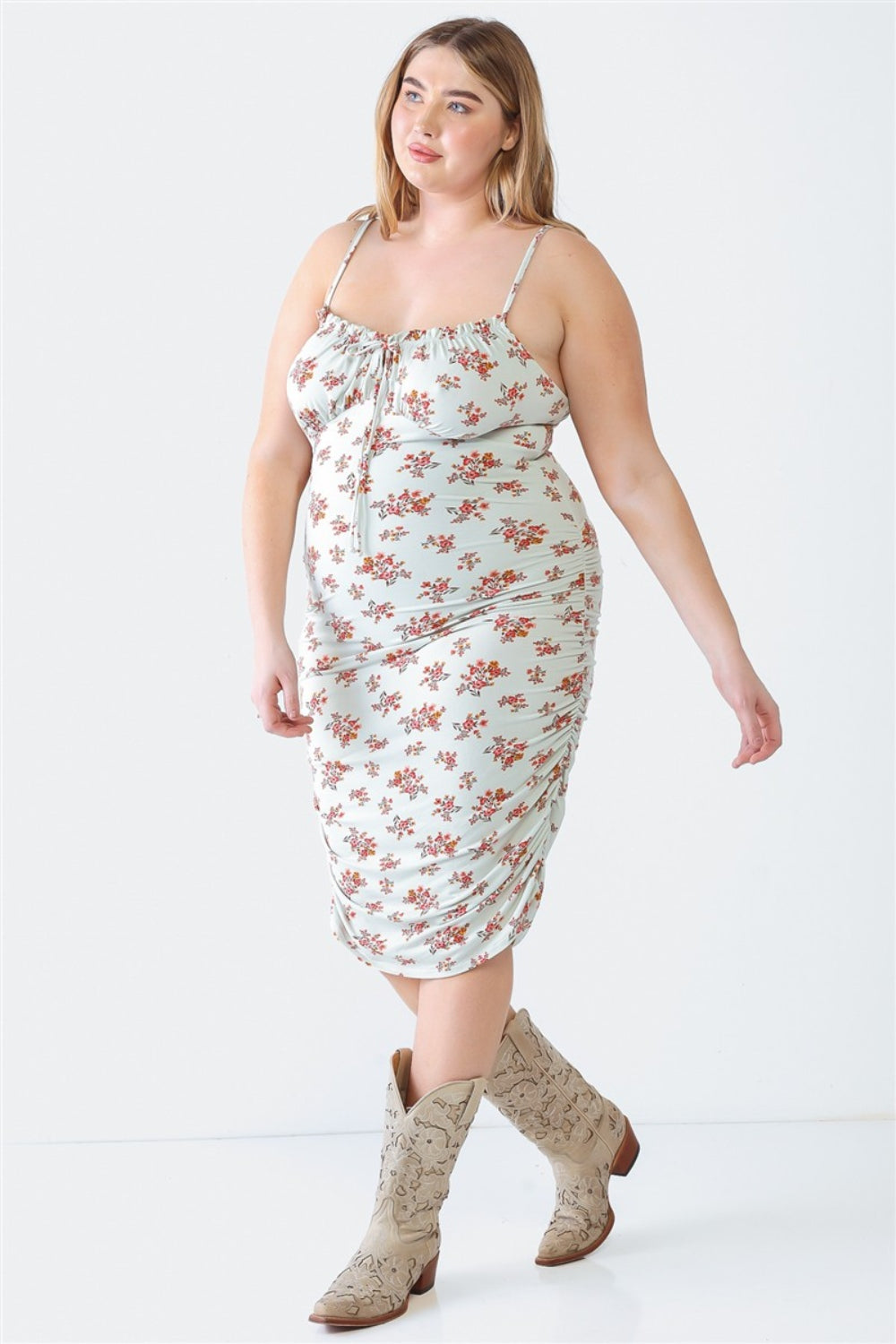 Dahlia Ruched Floral Dress