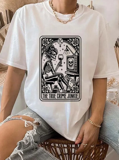 Delilah True Crime Junkie Tarot Tee