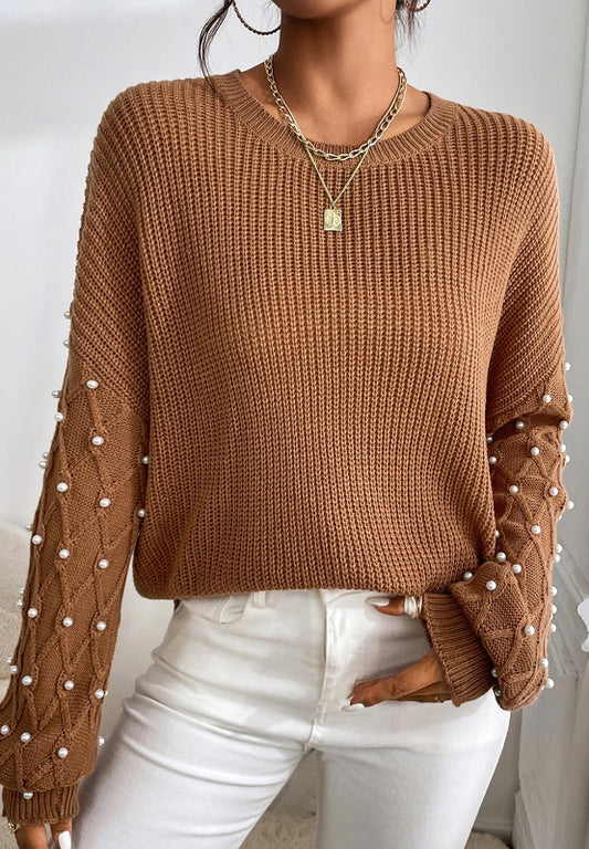 Oriana Pearl-Embellished Sweater