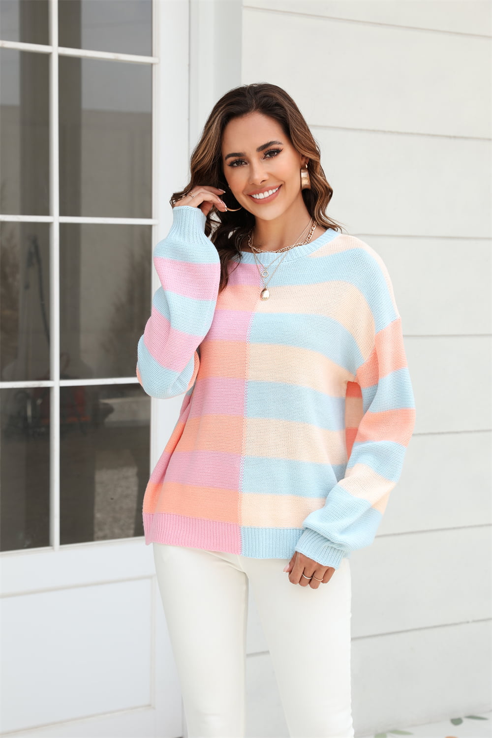 Harper Color Block Sweater